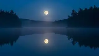 🌙 Calm Relaxing Music 2.2 Hours | Peaceful Lake at Night