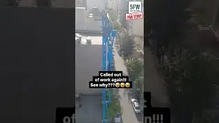 🤯 Worker's DANGEROUS Stunt!