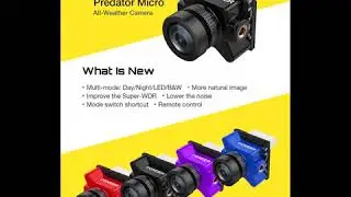 Foxeer Micro Predator 4 Super WDR 4ms Latency 1000TVL FPV Racing Camera with OSD for RC Drone