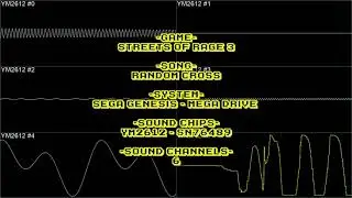 Streets of Rage 3 - Random Cross - In Oscilloscope and Gameplay View!