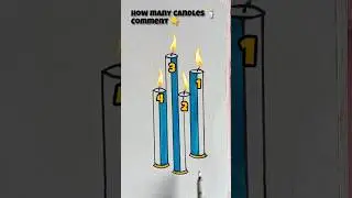 how many candles #art #illusion #shorts #ytshorts