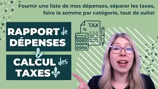 Comptabilit&eacute;: Comment cr&eacute;er un tableau Excel pour g&eacute;rer ses revenus et d&eacute;penses; (TPS/TVQ) au Qu&eacute;bec