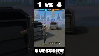 1 vs 4🍷 #ajjubhai94 #freefire #music #live #nonstopgaming #trending #satvik #shorts#tondegamer