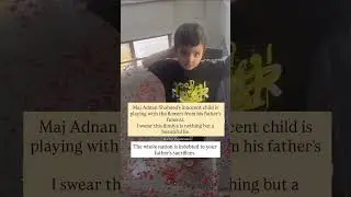 Maj Adnan's only son crying 😭 so much after realizing his baba's death #shorts
