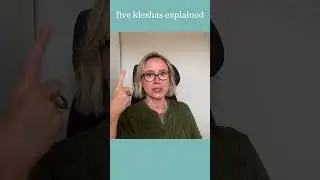 Yoga Philosophy - 5 Kleshas - 5 fingers - quick recap #yogaphilosophy #kleshas #yogasutras