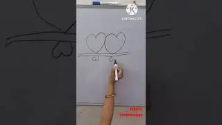 Love Birds 💖 by Love sign @mr-mrsgardenvlogs1M #youtubeshorts #reels #drawing #lovebird #lovestatus