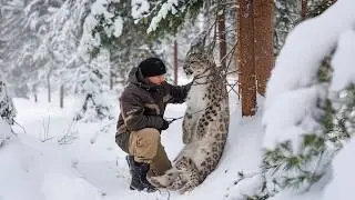 Mann rettet Leoparden aus Jägerfalle und erhält schockierende Neuigkeiten, als der Leopard entkommt