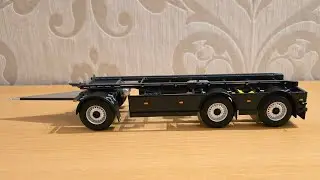 GS Meppel Containertransporter  / Anh&auml;nger) Volvo anthrazit / MarGe Models / 1:32