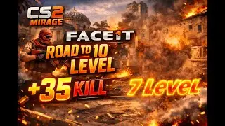 +35 KILL 🔥 | CS2 MIRAGE FACEIT ROAD TO 10 LEVEL