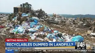Recyclables found in landfill prompts investigation