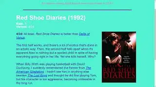 Movie Review: Red Shoe Diaries (1992)