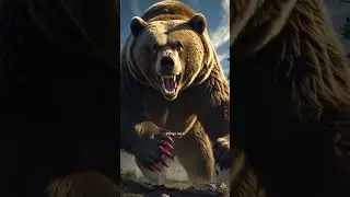 Oh No! A Bear is Chasing Us! 😱🏃&zwj;♀️ #KidsFun #BearRun #shorts