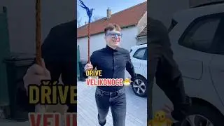 VELIKONOCE DŘ&Iacute;VE VS DNES!😍🤬 #viralvideo #funny #trending #comedy #shorts #foryou #velikonoce #fy