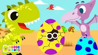 Guess The Eggs | Dinosaur Song For Kids | Doodle Dickory Nursery Rhymes For Babies