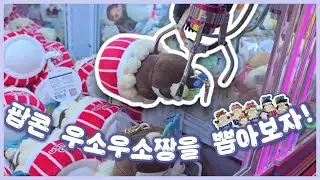 팝콘 우소우소짱을 뽑아보자! | 수달 인형 뽑기 모음 | 우소우소짱, 랏코상