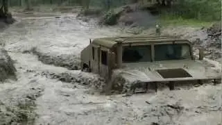 M1046 HMMWV D.H.O.G. offroading in Furstenau Germany Aug. 2012