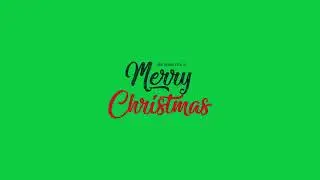 Merry Christmas Rough Text Effect Animation | Green Screen