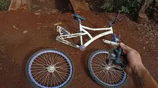 deu ruim com a bike rebaixada do meu amigo, ele conseguiu quebrar ⛓️‍💥⚙️