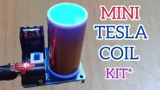 Mini DIY Tesla Coil Kit | DC 12V Wireless Electric Power Transmission Lighting for School Projects.✨