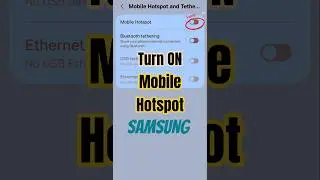 How to Turn ON Mobile Hotshot on Samsung Mobile? #shortsfeed #trending #shorts
