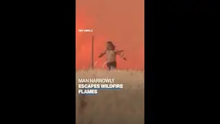 Spanish man survives wildfire flames