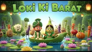Loki Ki Barat 🥒🥁 | Lauki Song for Kids | Funny Vegetable Cartoon | Hindi Kids Song