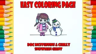 Coloring Doc McStuffins & Chilly Snowman GIANT