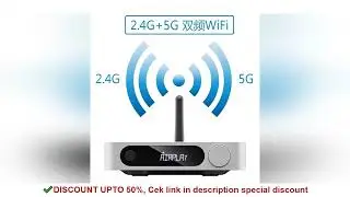 FiiO SR11 AirPlay Audio Streamer Receiver,WiFi Multiroom Streamer,Stream Hi-Res Audio from Spotify,