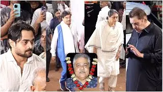 Satish Shah Prayer Meet: Johny Lever, Poonam Dillon, Sumit raghavan, Divya Dutta, David Dhawan,