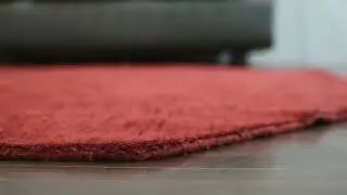 Hand Knotted Loom Wool 10'x10' Octagon Area Rug Solid Red L00111