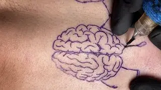 Brain and Heart tattoo | Real time