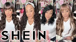 SHEIN SYNTHETIC WIG TRY ON HAUL Great Wigs to STRUGGLE Wigs