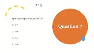 FM MCQ's / Fluid Properties/All Competitive Exams
