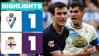 SD EIBAR  1 - 1 RC DEPORTIVO | RESUMEN LALIGA HYPERMOTION