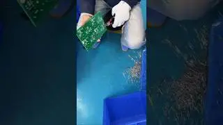 PCB Cutting Process 😱 | Electronics Recycling #shorts
