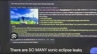 Sonic Eclipse, CrossWorlds DLC & Unleashed Remaster Leaks!