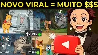 VIRALIZA LOGO! Copiei um Canal Dark Novo pra Monetizar RAPIDO em JANEIRO Usando IA