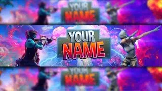 *100% FREE* OG Fortnite: Channel Art Banner Template [Photoshop]