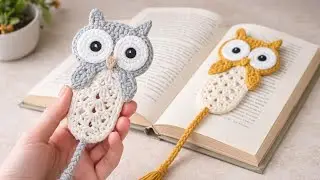 CROCHET for Beginners💯👉 Easy Crochet Oel Bookmark Pattern step by step ✨