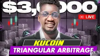 Kucoin Triangular Crypto Arbitrage LIVE TRADE $600 DAILY