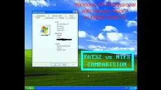 Windows XP Professional SP1 on 64MB RAM FAT32 vs NTFS Performance Comparision (FULL HD 1080p 60FPS)