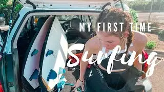 My First Time Surfing | Road trip to Torquay