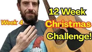 Silent Night on One String 🎸 | Easy Christmas Guitar Lesson for Beginners (Week 4 Challenge