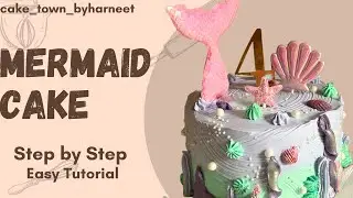 How to Make a Mermaid Cake Step by Step | Easy Tutorial for Beginners