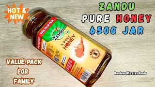 Zandu Pure Honey | Zandu Pure Honey 650g Pack |100% No Added Sugar | Dabur Honey vs Zandu is Better?