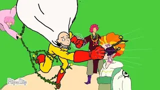 Saitama vs les Eternels // hell's paradise vs one punch man part 1