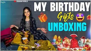 My Birthday Gifts Unboxing 🎁|| Feb 29 || Leap year🫶 #viral #telugu #unboxing #birthday #gifts