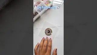 diy kundan stone ring 💍making at home&hearts;️ #creative #diy #handmade #ring #diycrafts #shorts #kundan