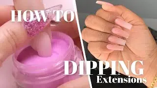Dipping Powder Nail Extensions Step-by-Step | Easy SNS Nails Tutorial for Beginners 💅