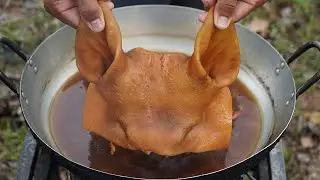 Pickled Pigs Ear Recipe | How to Cook Pig Ear | Eating Pig Ear So Delicious